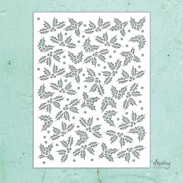 Mintay Papers Mintay Kreativa Stencil, Holly Leaves