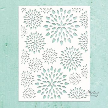 Mintay Papers Mintay Kreativa Stencil, Aster Flowers