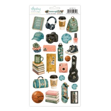 Mintay Papers Teen Spirit 6X12 Paper Stickers - Elements