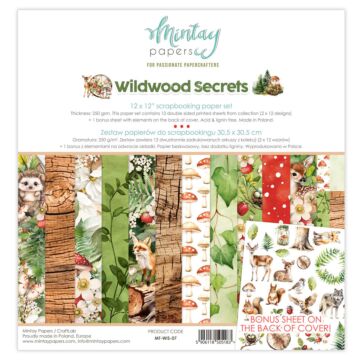 Mintay Papers 12X12 Paper Set, Wildwood Secrets