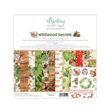 Mintay Papers 8X8 Paper Pad, Wildwood Secrets
