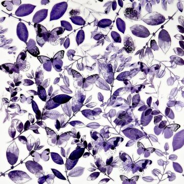 49 and Market Acetate Leaves, Color Swatch Lavender