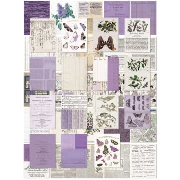 49 and Market Collage Sheets, Color Swatch Lavender
