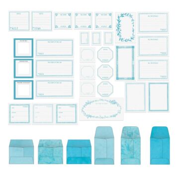 49 and Market Envelope Bits, Color Swatch Ocean