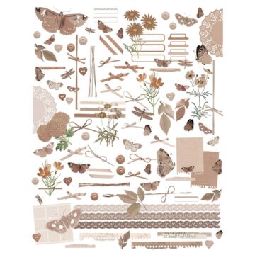 49 and Market Laser Cut Elements, Color Swatch Toast