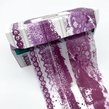 49 and Market Vintage Bits Lace Washi Set, Eggplant