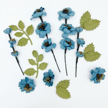 49 and Market Handmade Paper Flowers, Wildflowers - Slate