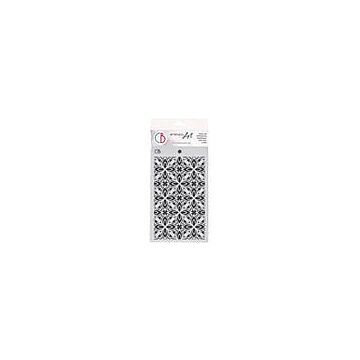 Ciao Bella Texture Stencil, Sparkling Christmas - Stained Glass Window