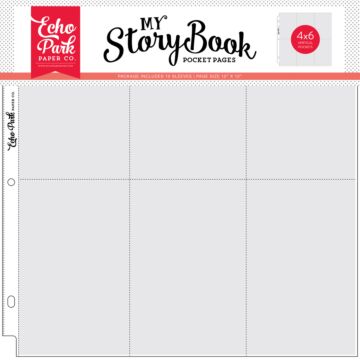 Echo Park 4X6 VERTICAL POCKETS - 12X12 POCKET PAGE 10 SHEET PACK