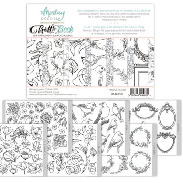 Mintay 6 X 8 BASIC BOOK - BLACK & WHITE BOOK