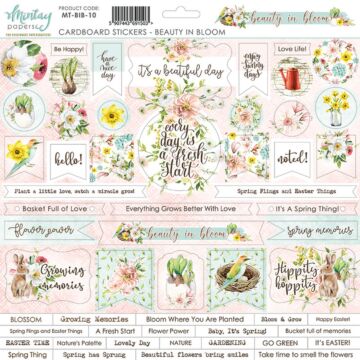 Mintay - 12 X 12 CARDSTOCK STICKERS - BEAUTY IN BLOOM