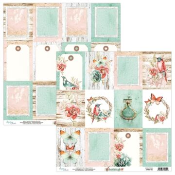 Mintay - 12x12 Double sided paper - Birdsong 06