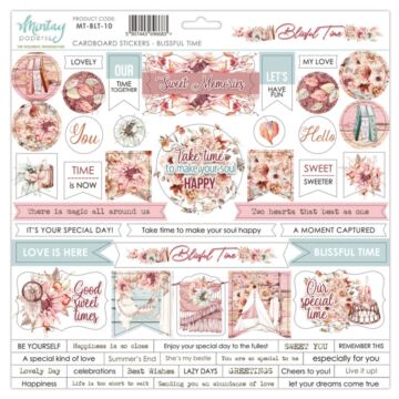 Mintay - 12 X 12 CARDBOARD STICKERS - BLISSFUL TIME