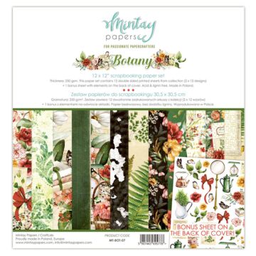 Mintay - 12 X 12 PAPER SET - BOTANY