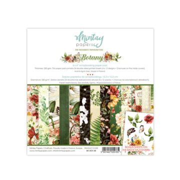 Mintay - 6 X 6 PAPER PAD - BOTANY