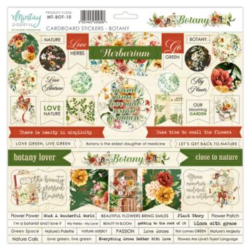 Mintay - 12 X 12 CARDBOARD STICKERS - BOTANY