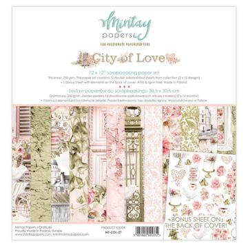 Mintay - 12 X 12 PAPER SET - CITY OF LOVE
