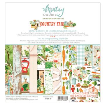 Mintay - 12 X 12 PAPER SET - COUNTRY FAIR