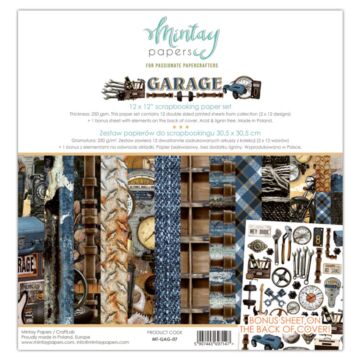 Mintay 12 X 12 PAPER SET - GARAGE