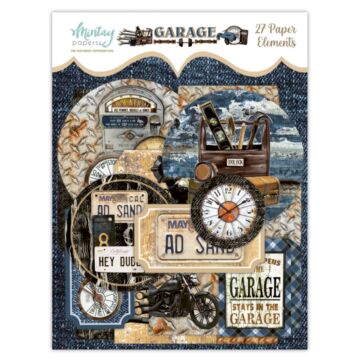 Mintay PAPER ELEMENTS - GARAGE, 27 PCS