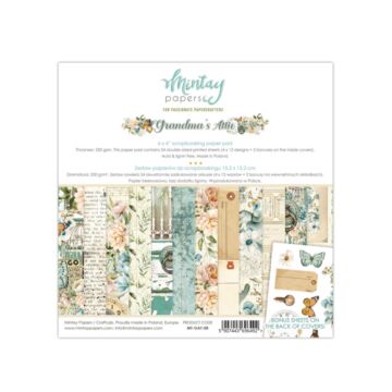 Mintay - 6 X 6 PAPER PAD - GRANDMA'S ATTIC