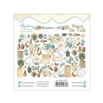 Mintay - PAPER DIE-CUTS - GRANDMA'S ATTIC, 65 PCS
