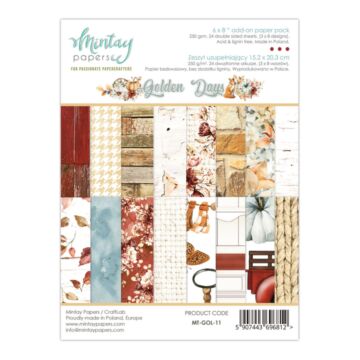 Mintay - 6 X 8 ADD-ON PAPER PAD - GOLDEN DAYS