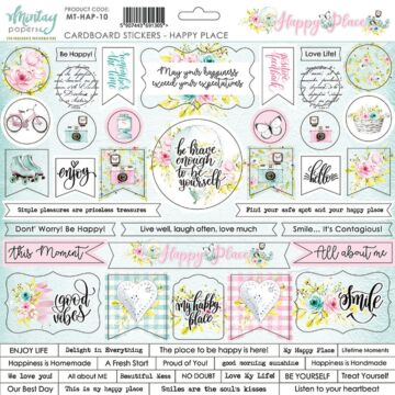 Mintay -  12 X 12 CARDSTOCK STICKERS - HAPPY PLACE