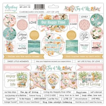 Mintay - 12 X 12 CARDBOARD STICKERS - JOY OF LIFE