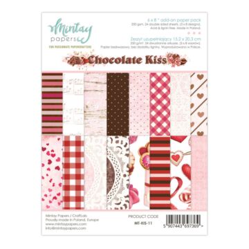 Mintay 6 X 8 ADD-ON PAPER PAD - CHOCOLATE KISS