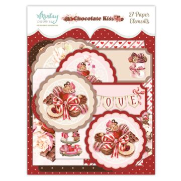 Mintay PAPER ELEMENTS - CHOCOLATE KISS, 27 PCS