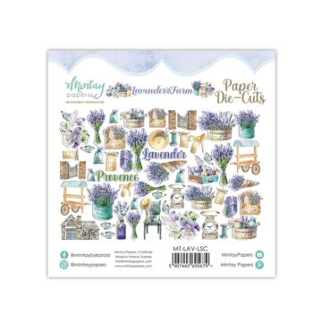 Mintay - PAPER DIE-CUTS - LAVENDER FARM, 53 PCS