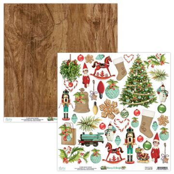 Mintay - 12 X 12 ELEMENTS PAPER - MERRY & BRIGHT