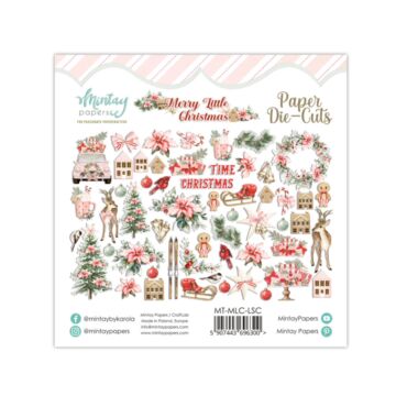 Mintay - PAPER DIE-CUTS - MERRY LITTLE CHRISTMAS, 55 PCS
