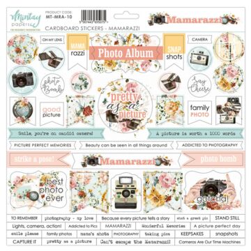 Mintay - 12 X 12 CARDBOARD STICKERS - MAMARAZZI