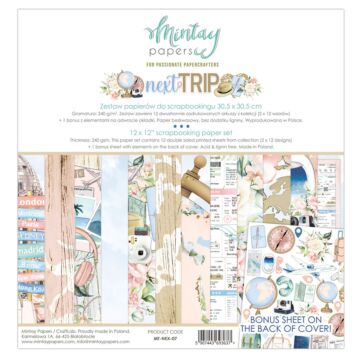 Mintay - 12 X 12 PAPER SET - NEXT TRIP *Discontinued*