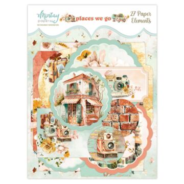 Mintay PAPER ELEMENTS - PLACES WE GO, 27 PCS