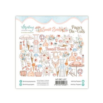 Mintay - PAPER DIE-CUTS - SUNSET BEACH, 53 PCS