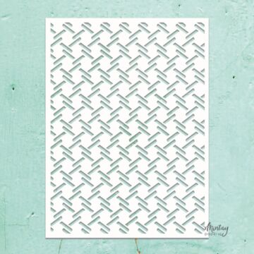 MINTAY KREATIVA - 6 X 8 STENCIL - CHECKERED PLATE