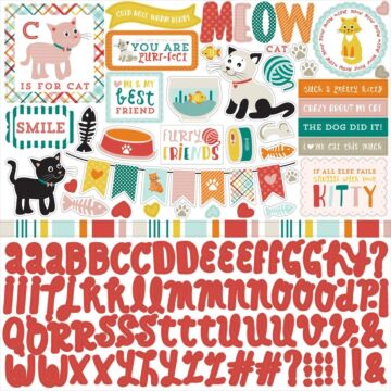 Echo Park MEOW STICKER SHEET