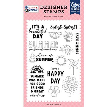 Echo Park My Favorite Summer: Splish Splash Stamp Set