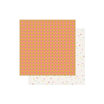 Simple Stories - Double sided paper - Emoji Love - OMG