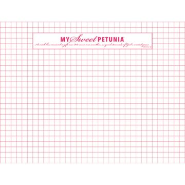My Sweet Petunia - ORIGINAL GRID PAPER PAD - DOUBLE SIDED