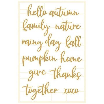 P13 Chipboard Embellishments, The Four Seasons - Autumn 04 (13pcs)