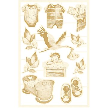 P13 Chipboard Embellishments, Baby Joy 01 (11pcs)