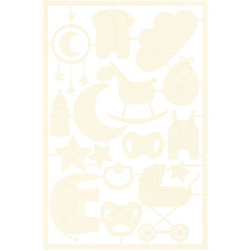 P13 Chipboard Embellishments, Baby Joy 03 (16pcs)