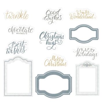 P13 - Ephemera, Frames and Words - Christmas Charm
