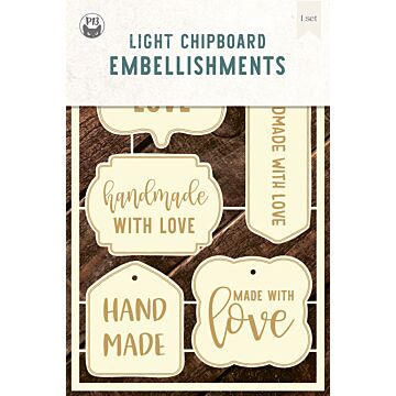 P13 Chipboard Embellishments, Labels 02