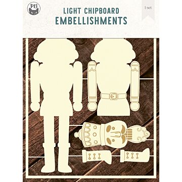 P13 Chipboard Embellishments, Nutcracker