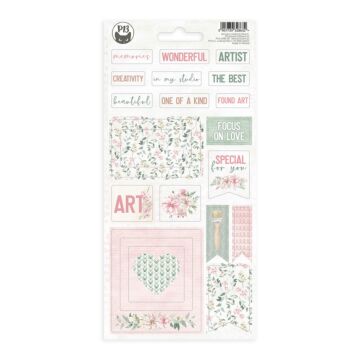 P13 Chipboard Sticker Sheet, Let Your Creativity Bloom 01